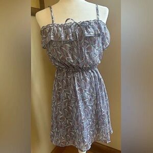 Mossimo sun dress soft purple pink white ruffled Women’s S